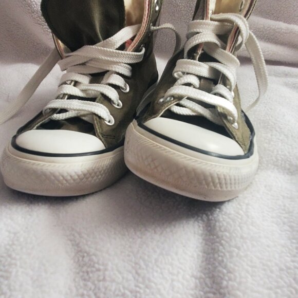 Double Upper Converse All Star Chuck Taylor Green and pink women 8 - Picture 3 of 16